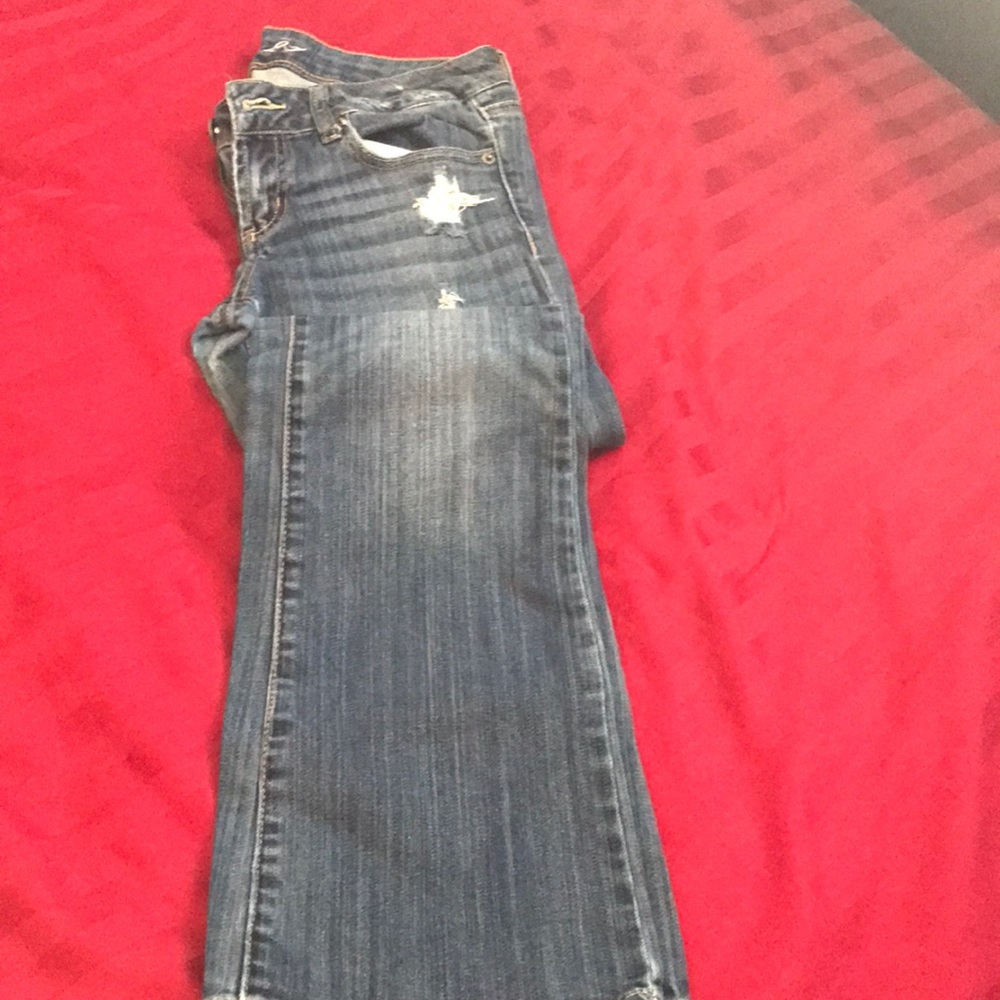 Slightly distressed jeans!